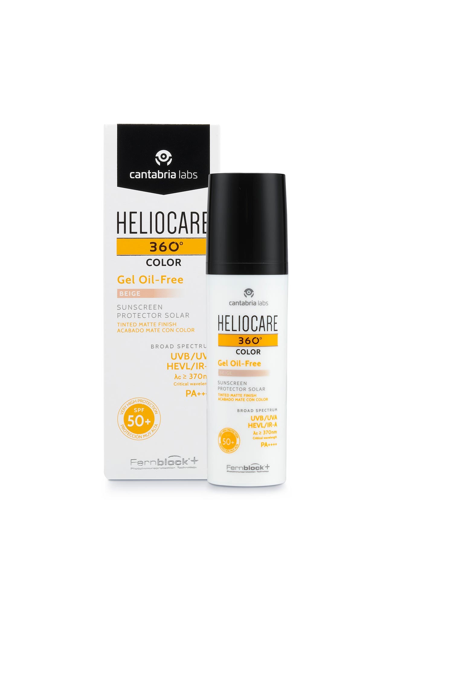Heliocare 360 gel colorido isento de óleo FPS50+ Bege, 50 ml