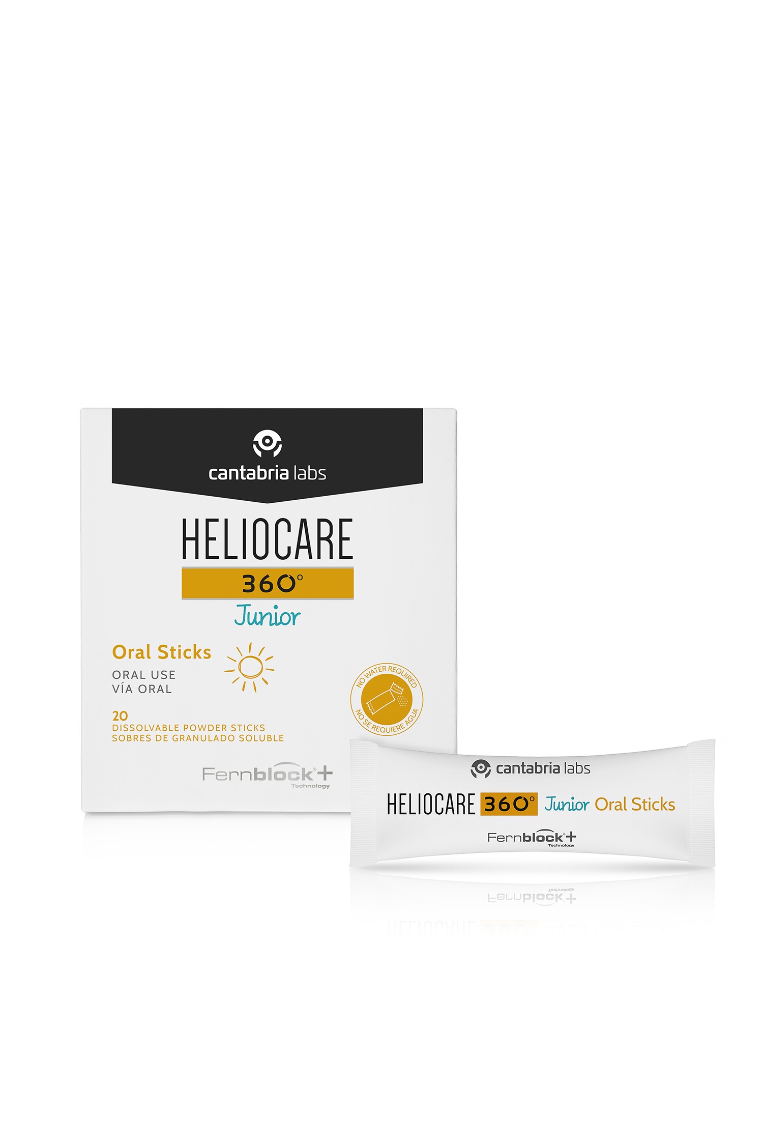 Heliocare 360 bastão oral júnior, 20 sachês