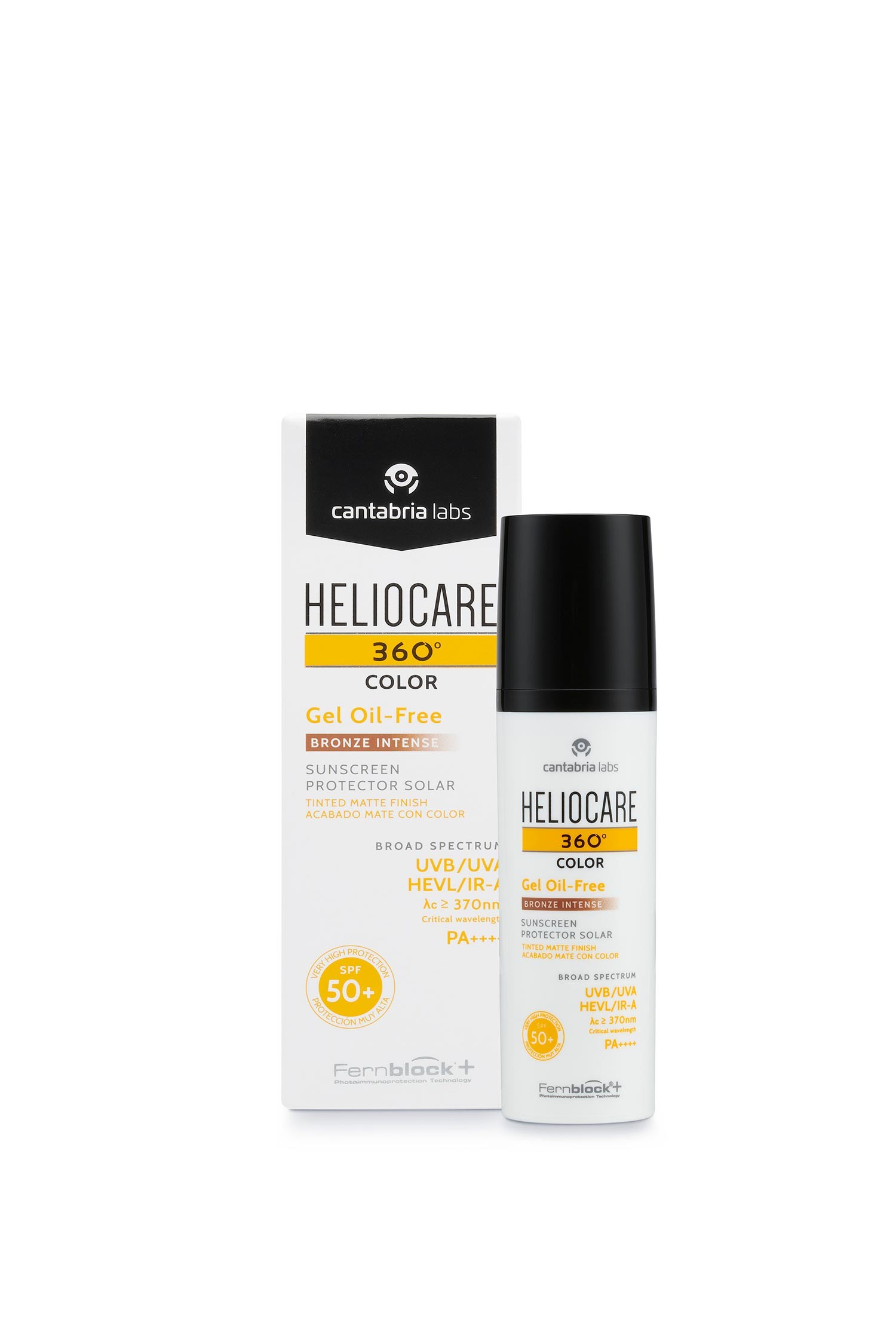 Heliocare 360º FPS50+ Gel Bronze Livre de Óleo Intenso, 50 ml