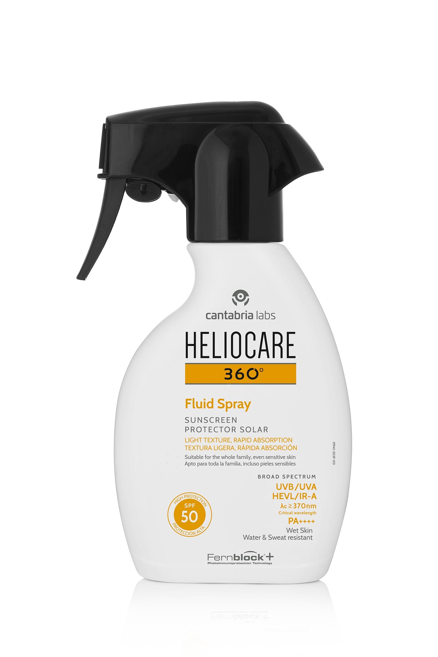 Heliocare 360 Fluido Spray FPS50+, 250 ml