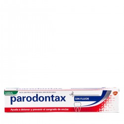 Pasta sem flúor Parodontax. 75ml