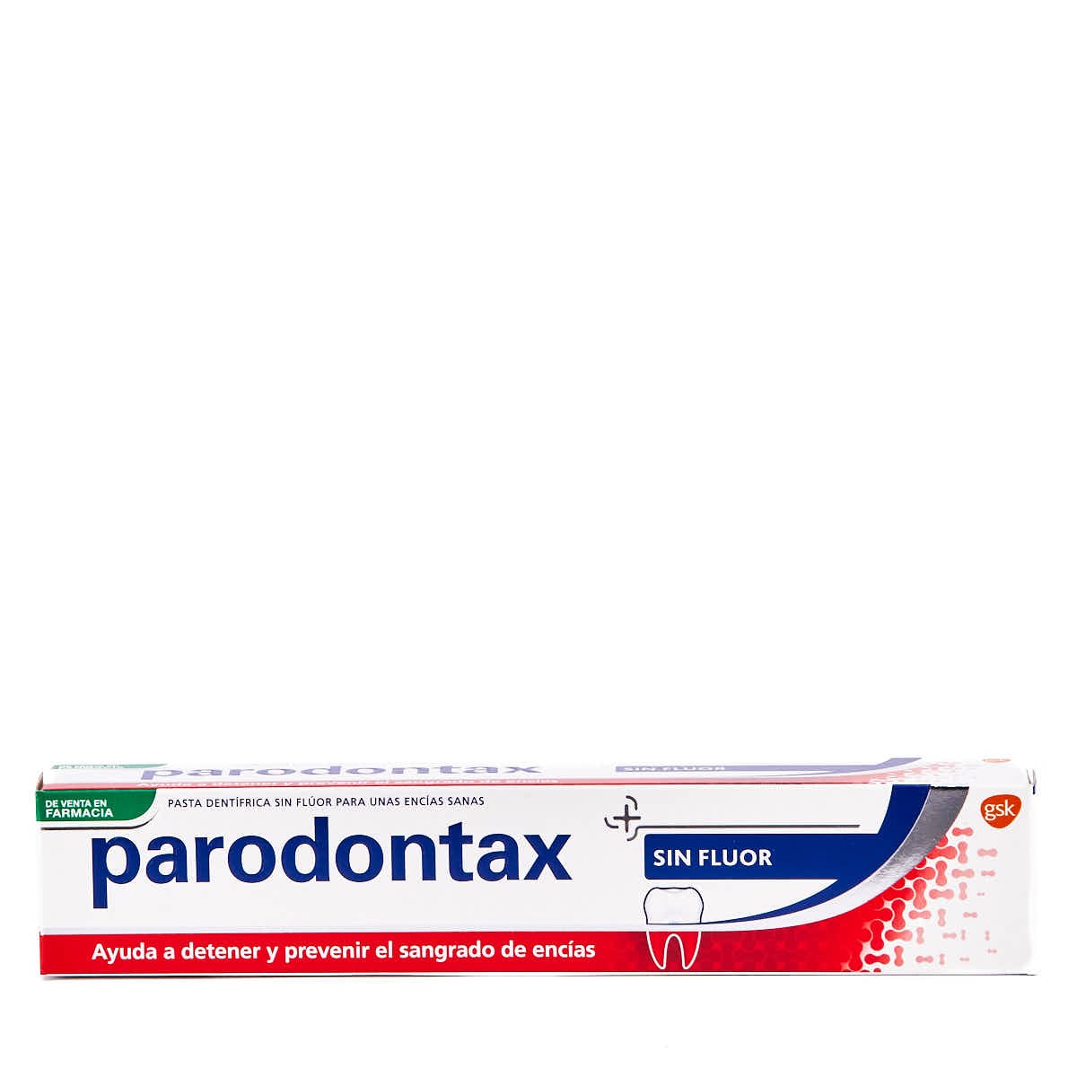 Pasta sem flúor Parodontax. 75ml