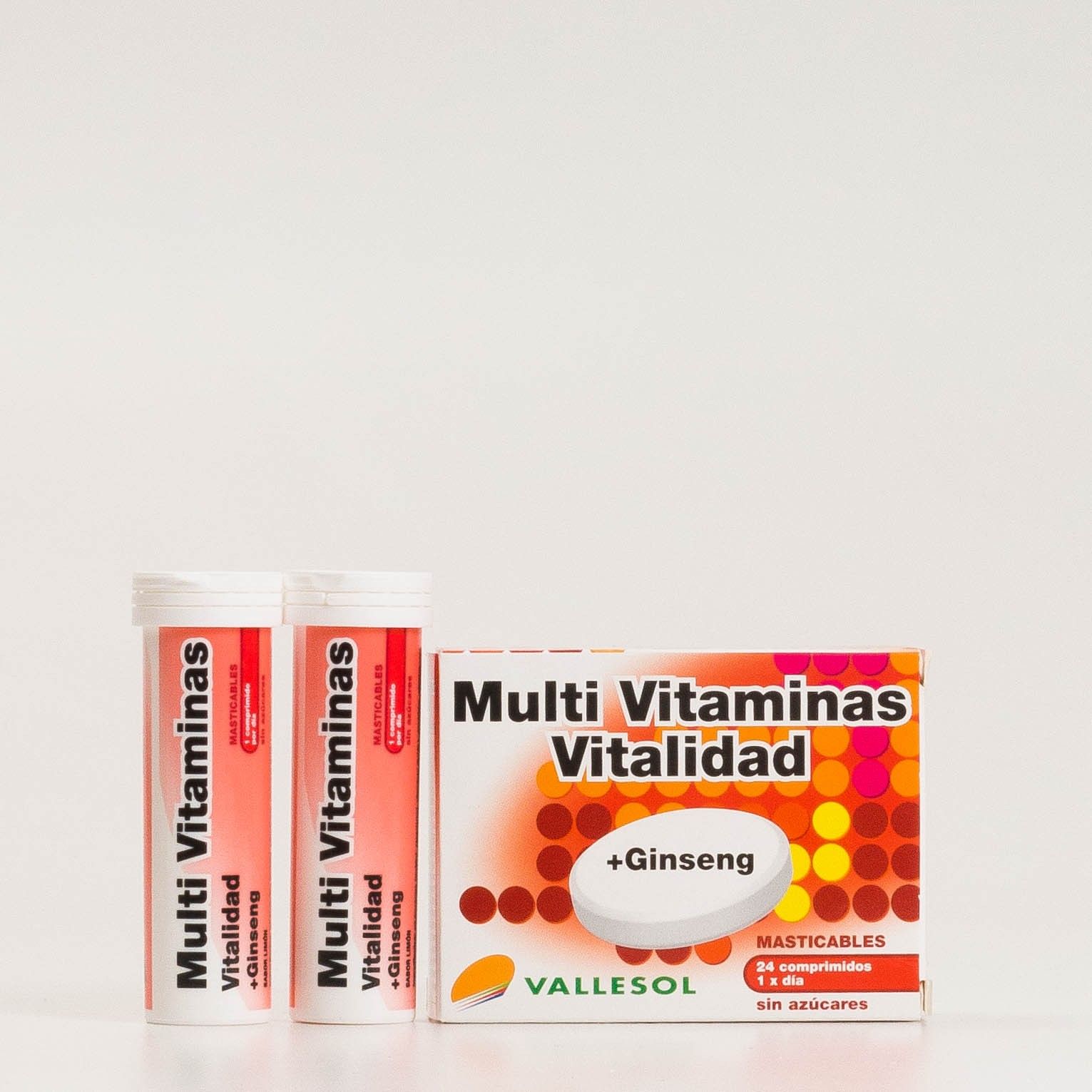 Vallesol Multivitaminas + Ginseng, 24comp.