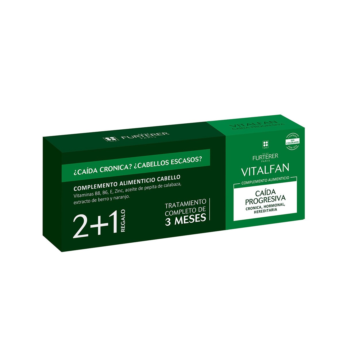 Rene Furterer Vitalfan Progressive Anti-Hair Loss, 60 cápsulas + 30 GRÁTIS