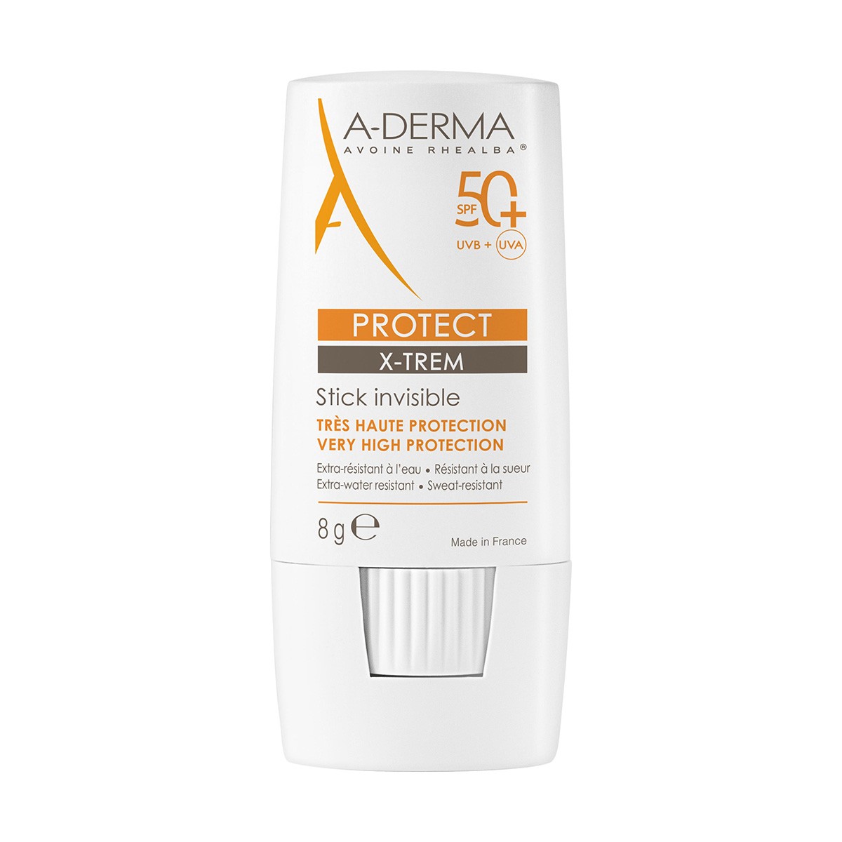 A-Derma Protect X-Treme Stick Invisível FPS50+, 8 g