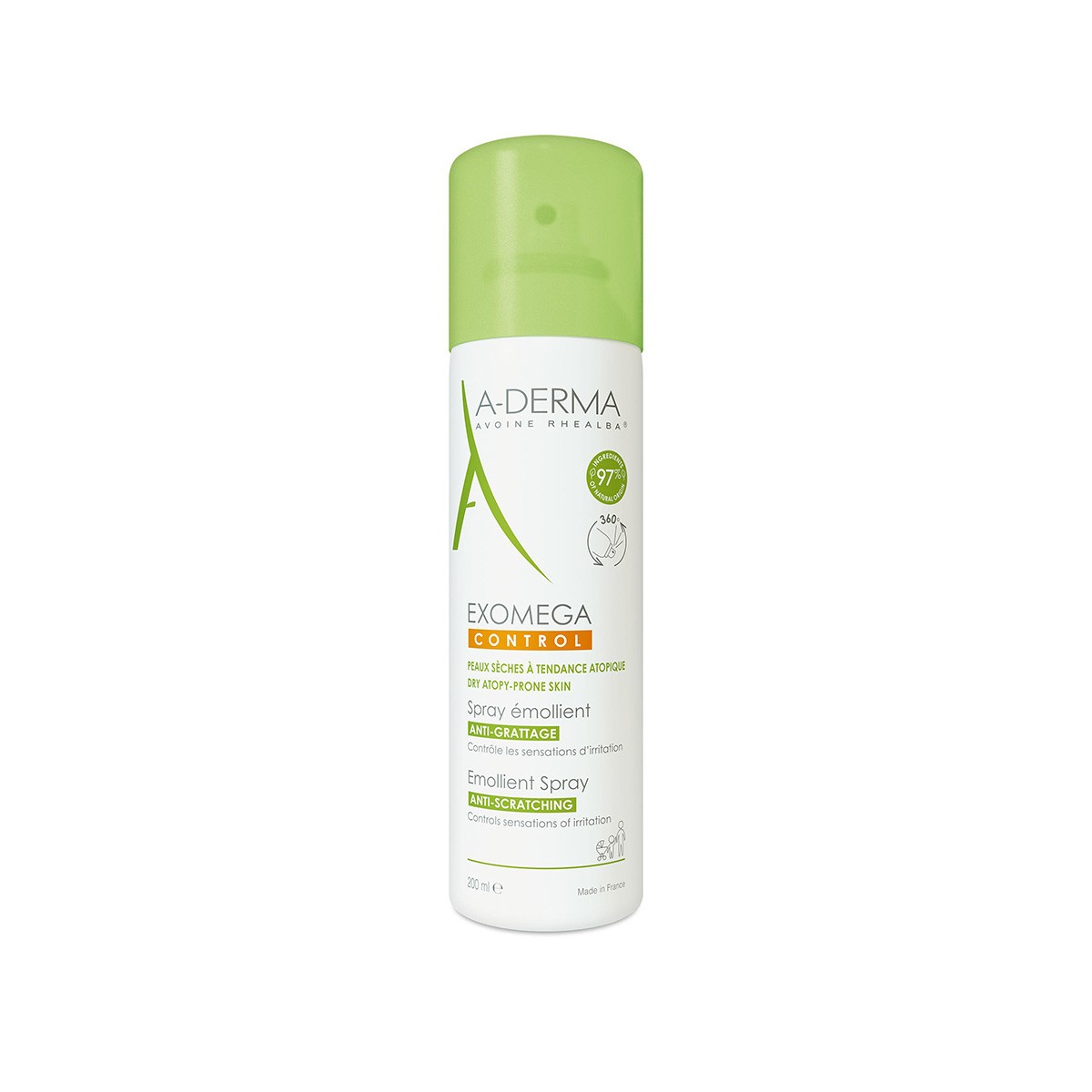 A-Derma Exomega Control Anti-Scratch Emoliente Spray, 200 ml