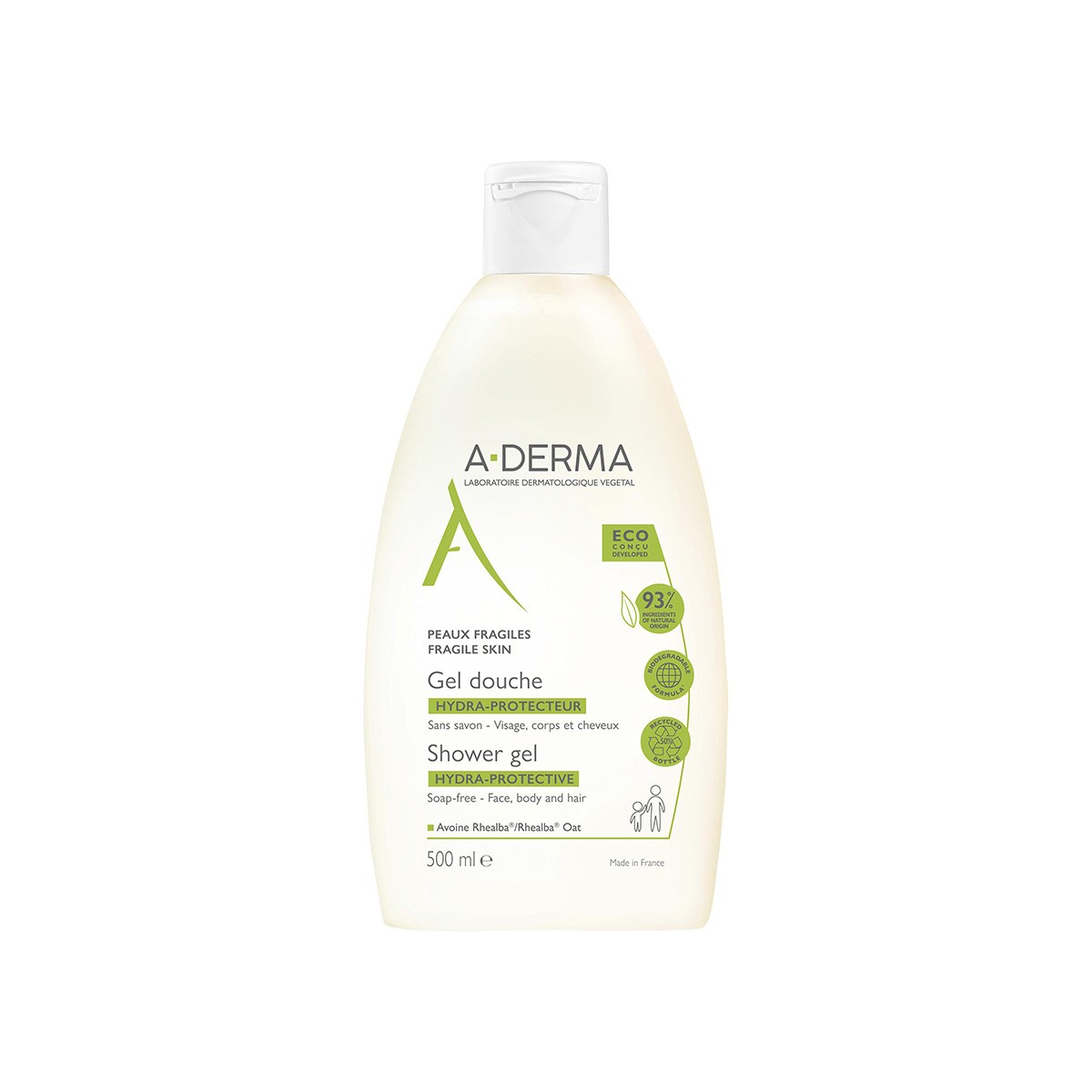 A-Derma Gel de banho hidratprotetor, 500 ml