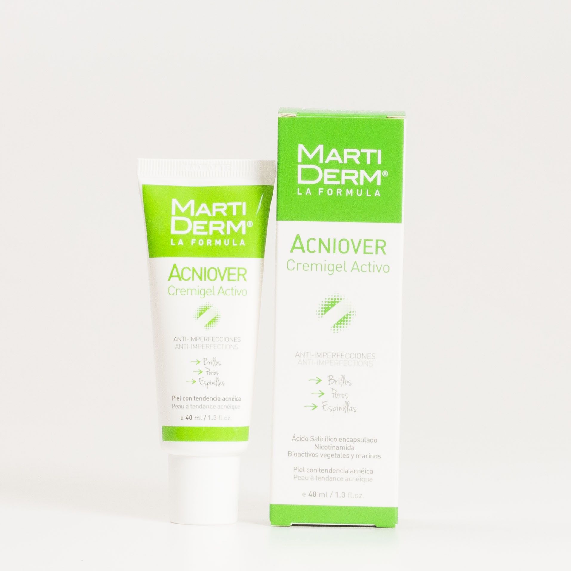 Martiderm Acniover Cremigel Ativo, 40ml.