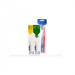 Kit Fluor Kin dupla pasta anticavitária menta + 2 escovas