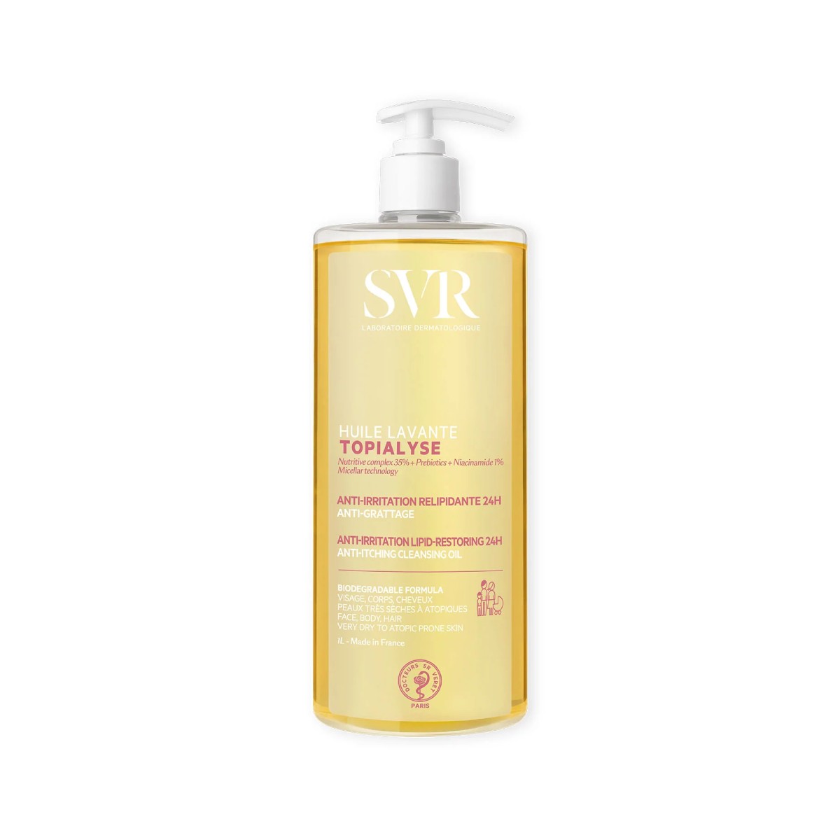 SVR Topialyse Cleansing Ducha Aceite Óleo, 1000 ml