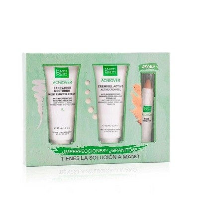 Martiderm Acniover pack acne rotina da pele