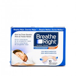 Respire direito tiras nasais grandes, 10 pcs