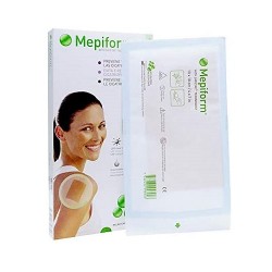 Curativos de redução de cicatriz de silicone mepiforme, 5 pcs 10x18 cm