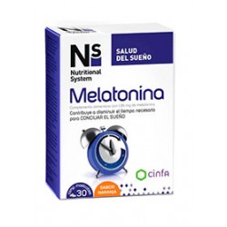 NS melatonina 1.95mg, 30 comprimidos mastigáveis