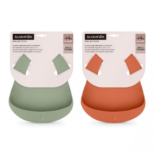 Suavinex seleção silicone pelican bib, 1 peça