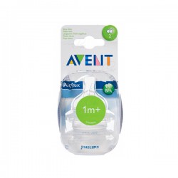 Philips Avent Anti-Colic Nipple Slow Flow 1m+, 2 unidades.