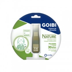 Pulseira listrada cáqui Goibi por natureza citronela, 1 peça