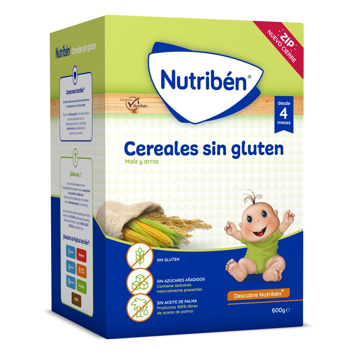 Cereais sem glúten Nutribén, 600g.