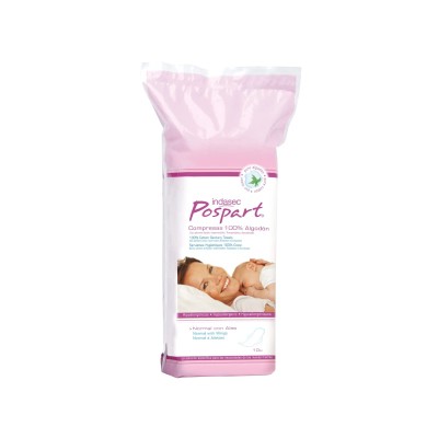 Indasec Pospart Tocological Pads, 14 unidades