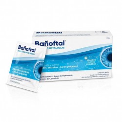 Bañoftal Lenços estéreis para os olhos, 20 unid.