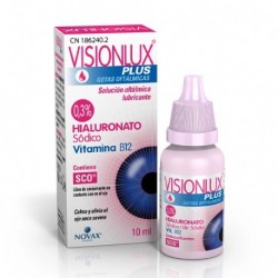 Solução oftálmica Visionlux Plus, 10ml.