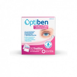 Optiben lenços com loção de limpeza, 30pcs.