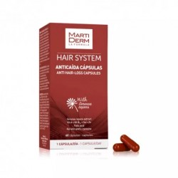 Martiderm sistema capilar anti-queda de cabelo, 60 cápsulas