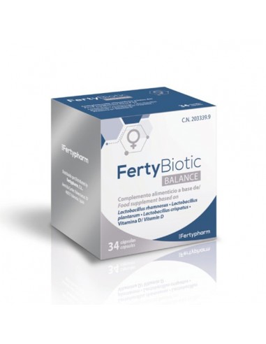 FertyBiotic Balance, 34 cápsulas.