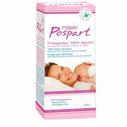 Indasec Pospart Algodão Protegeslips, 24 unidades