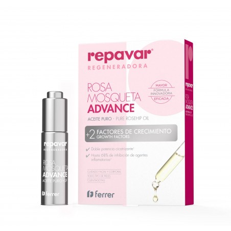 Repavar Óleo Puro de Rosa Mosqueta Advance, 15ml.