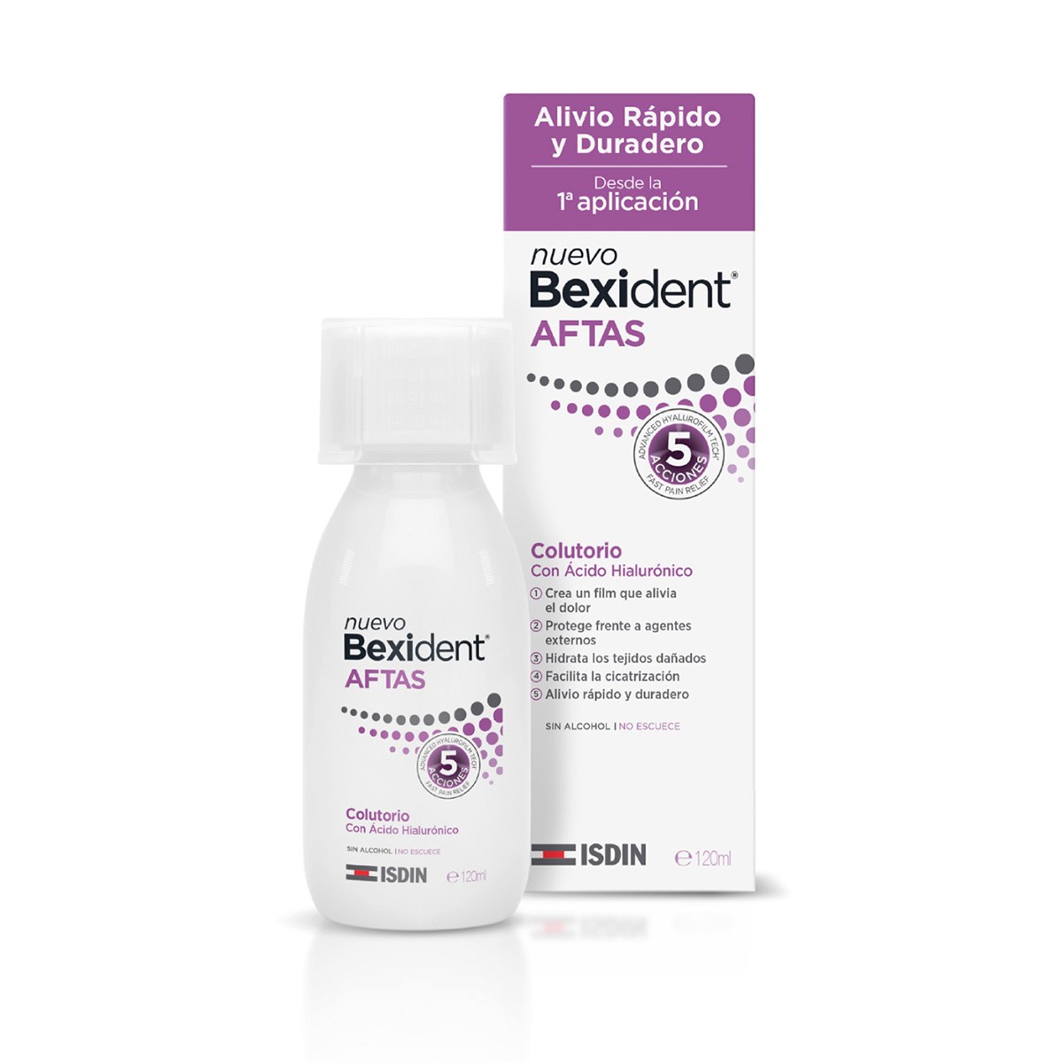 Enxaguante bucal Bexident Canker, 120ml.