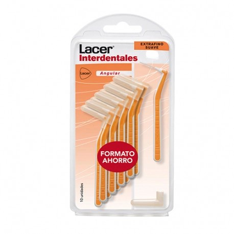 Lacer interdental angular extra fino macio, 10pcs.