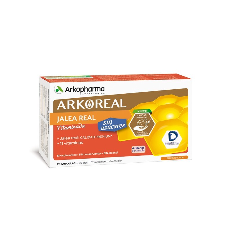 Arkoreal Royal Jelly 1000mg Light, 20 Unidades.