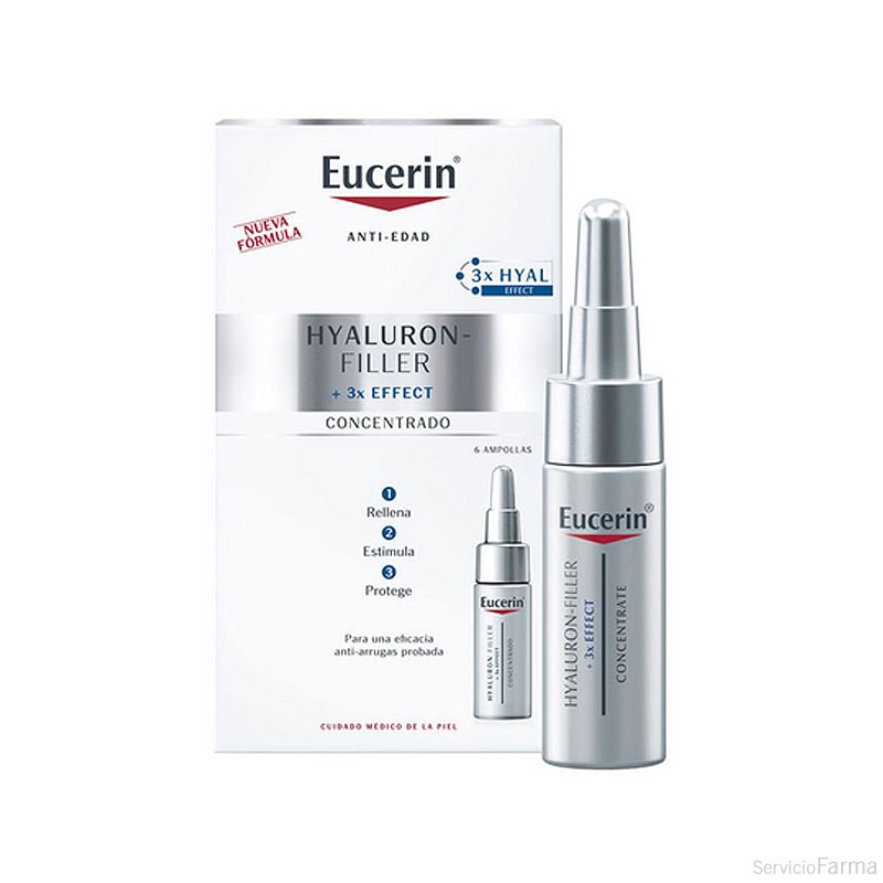 Eucerin hyaluron Filler Sérum Antirrugas, 6 ampolas