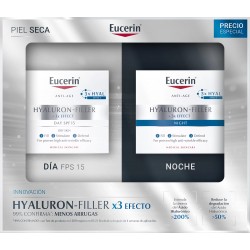Eucerin Hyaluron-Filler Dia-Noite Pack para pele seca
