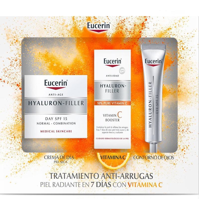 Eucerin Hyaluron Pack Pele Mista + Booster + Contorno