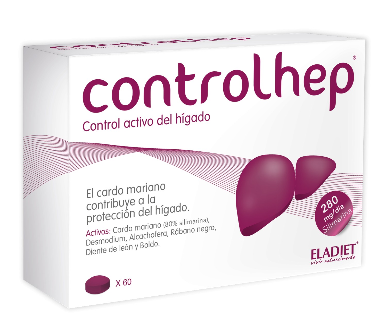 Eladiet Controlhep, 60 comprimidos