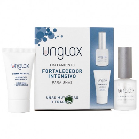 Pacote de Tratamento Intensivo de Fortalecimento das Unhas Unglax 10 ml + 15 ml