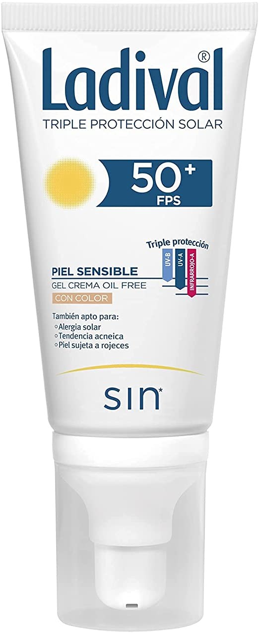 Ladival Pele Sensível FPS50+ Gel Colorido, 50ml.