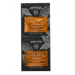 Apivita Express Beauty Máscara Facial Revitalizante com Laranja 2x8 ml