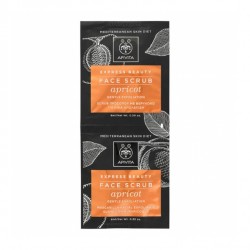 Apivita Máscara Facial de Esfoliação Suave com Damasco. 2x8ml