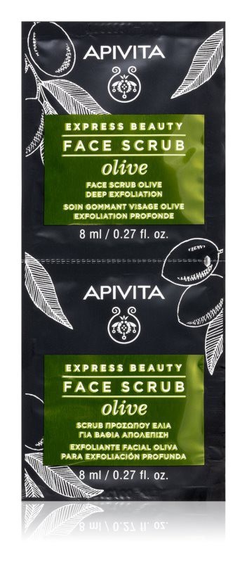 Apivita Máscara Facial de Esfoliação Intensiva com Azeitona 2x8 ml