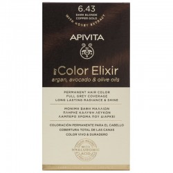Apivita minha cor Elixir tonalidade 6,43, cobre escuro loiro ouro