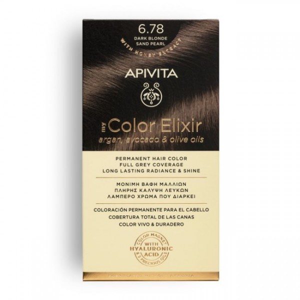 Apivita Tint My Color Elixir 6,78 Pérola de Areia Loira Escura