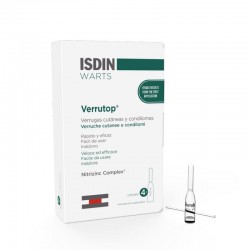 Isdin Verrutop Verrugas, 4 Ampolas 0,10 ml + Aplicador.
