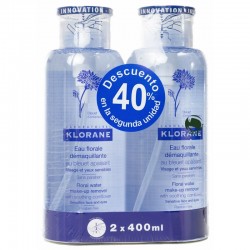 Klorane Cornflower Demaquilante Água Duo 400 mlx 2 U