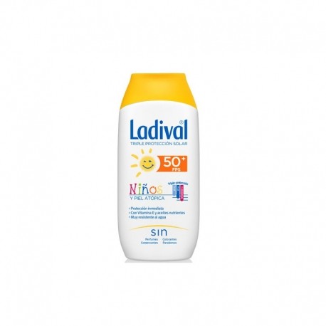 Ladival Kids Leite Hidratante Pele Atópica FPS50+, 200ml.
