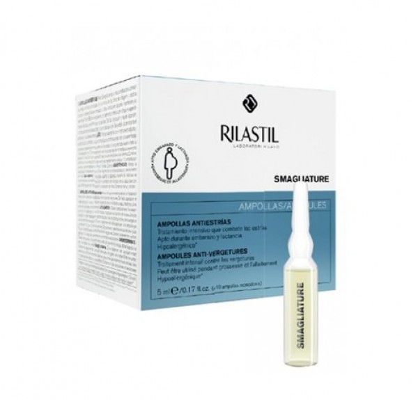 Rilastil Smagliature anti-estrias, 10 ampolas