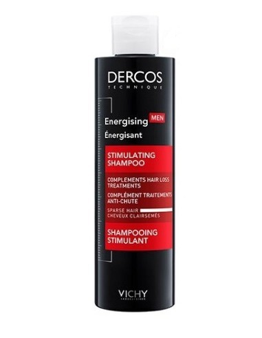 Dercos Energizante Masculino Shampoo Estimulante, 200ml.