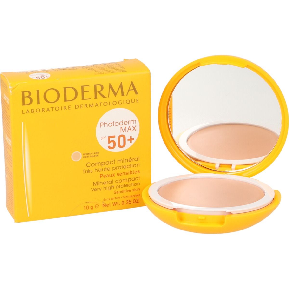 Bioderma Photoderm MAX SPF50+ Mineral Transparente Compacto, 10g.